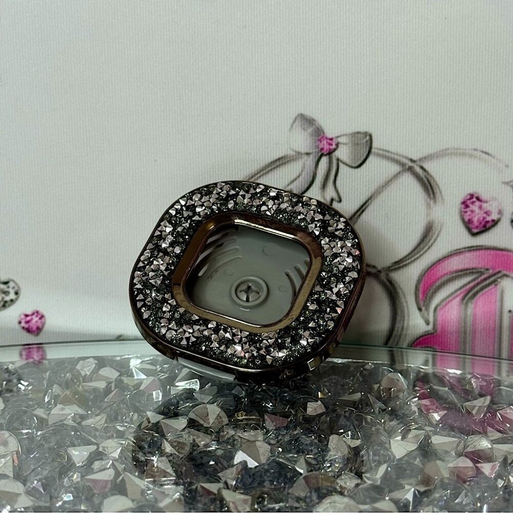 Bath and body works car vent clip scent holder rhinestone Sparkling Silver